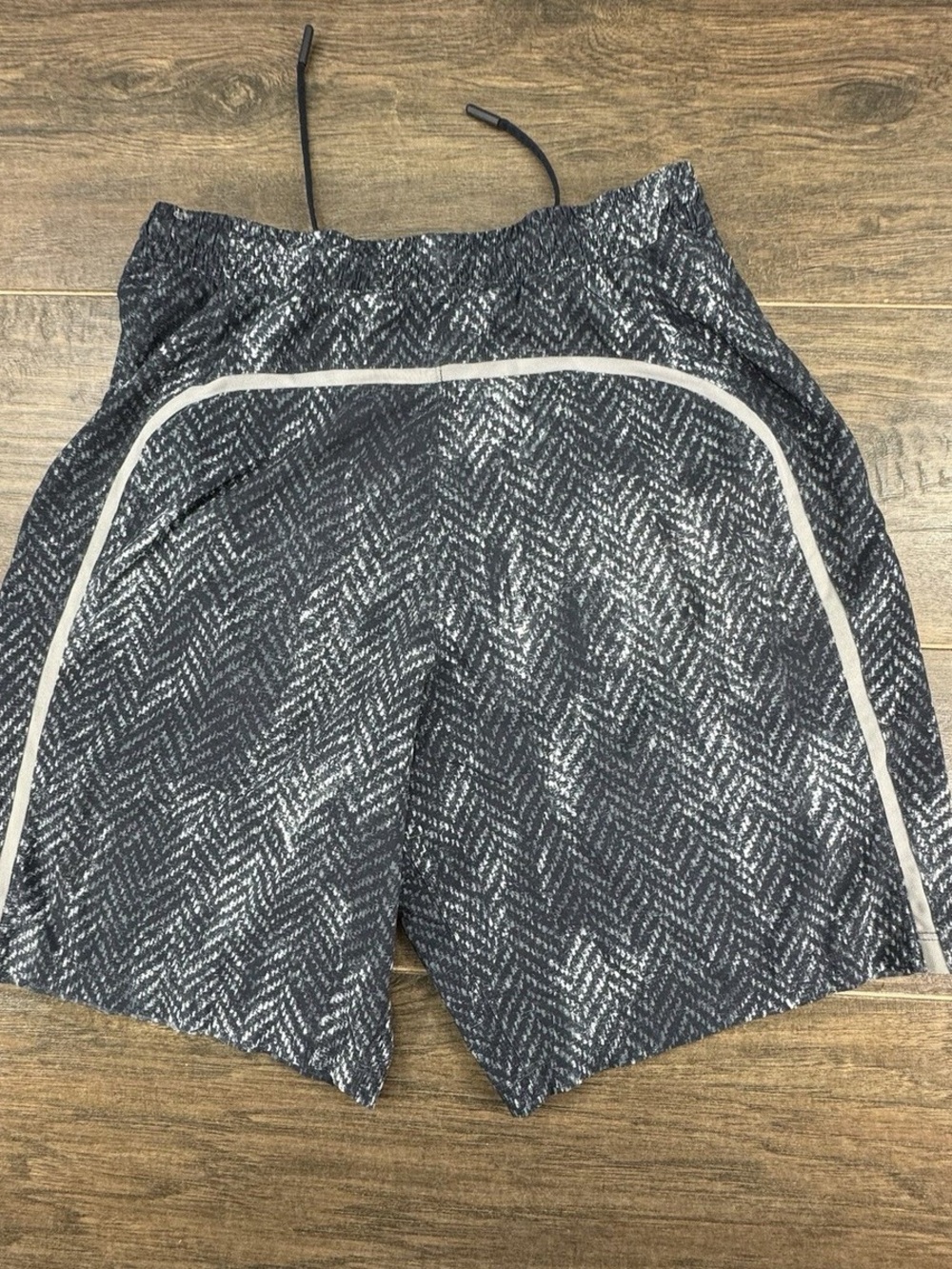 lululemon athletica Black & White Patterned Athletic Shorts